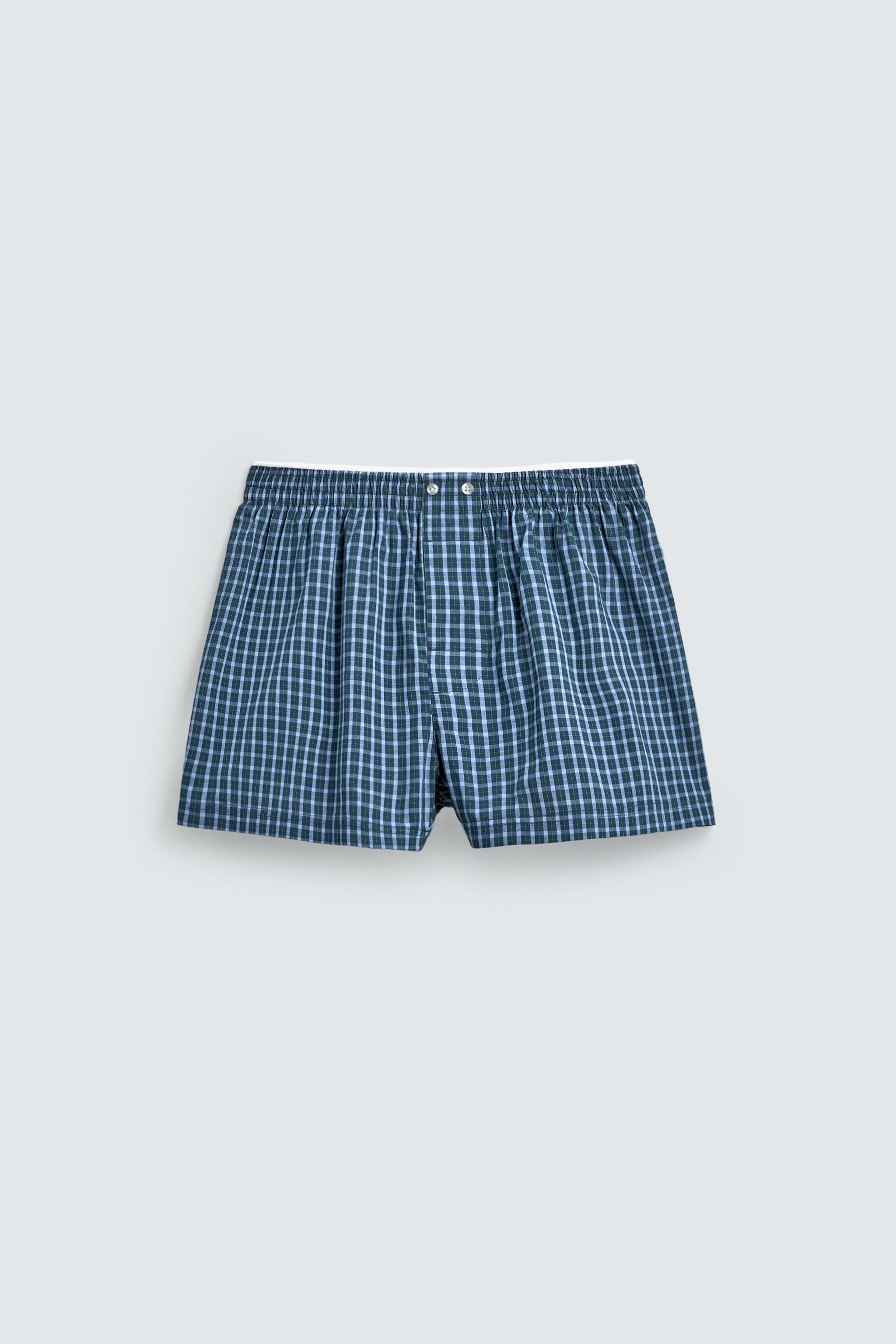 LOT DE 2 BOXERS EN POPELINE COMBINÉE